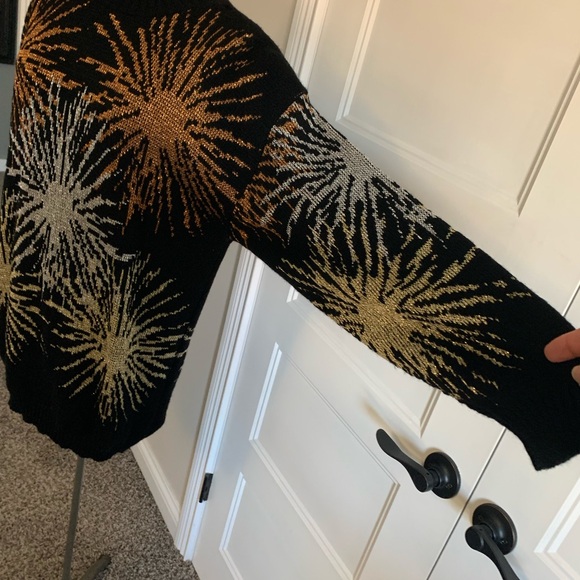 VTG 80’s Dana Scott Star Burst sweater Made in USA medium - Picture 3 of 10